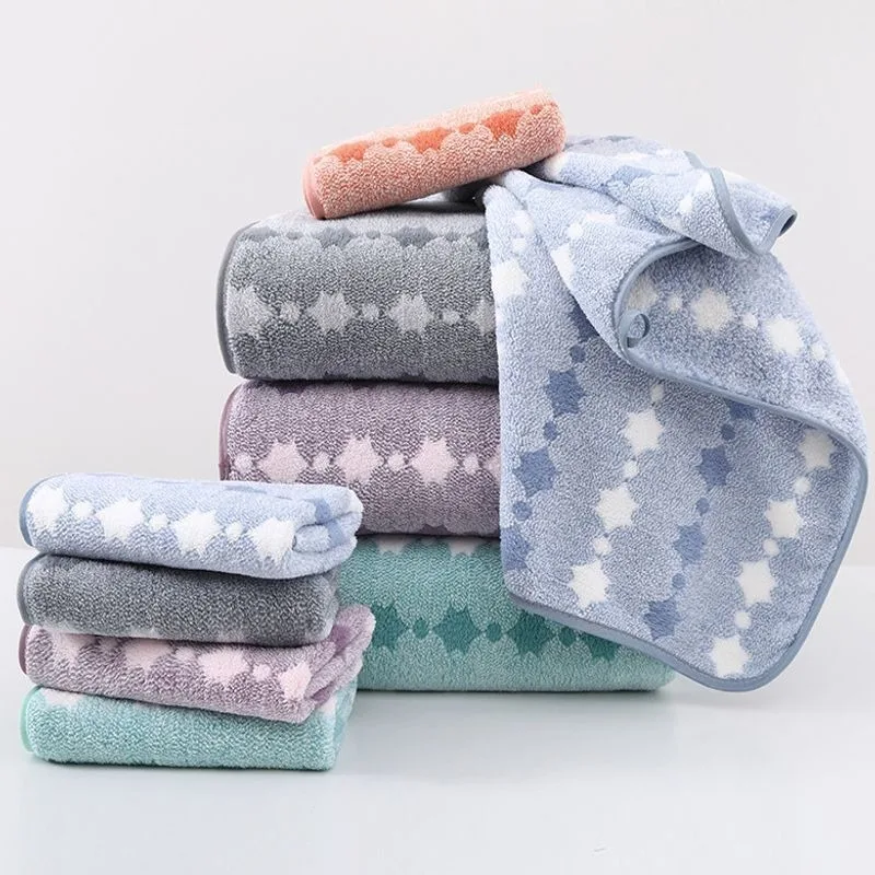 Coral Fleece Printed Towel Soft Bath Towel Quick Dry Absorbent  Fast Water Absorbing Travel Sports Shower Towel For Home