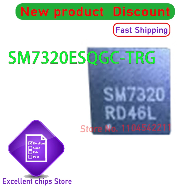 10 ~ 50 unids/lote SM7320ESQG SM7320 SM7320ESQGC-TRG QFN 100% nuevo Original en Stock.