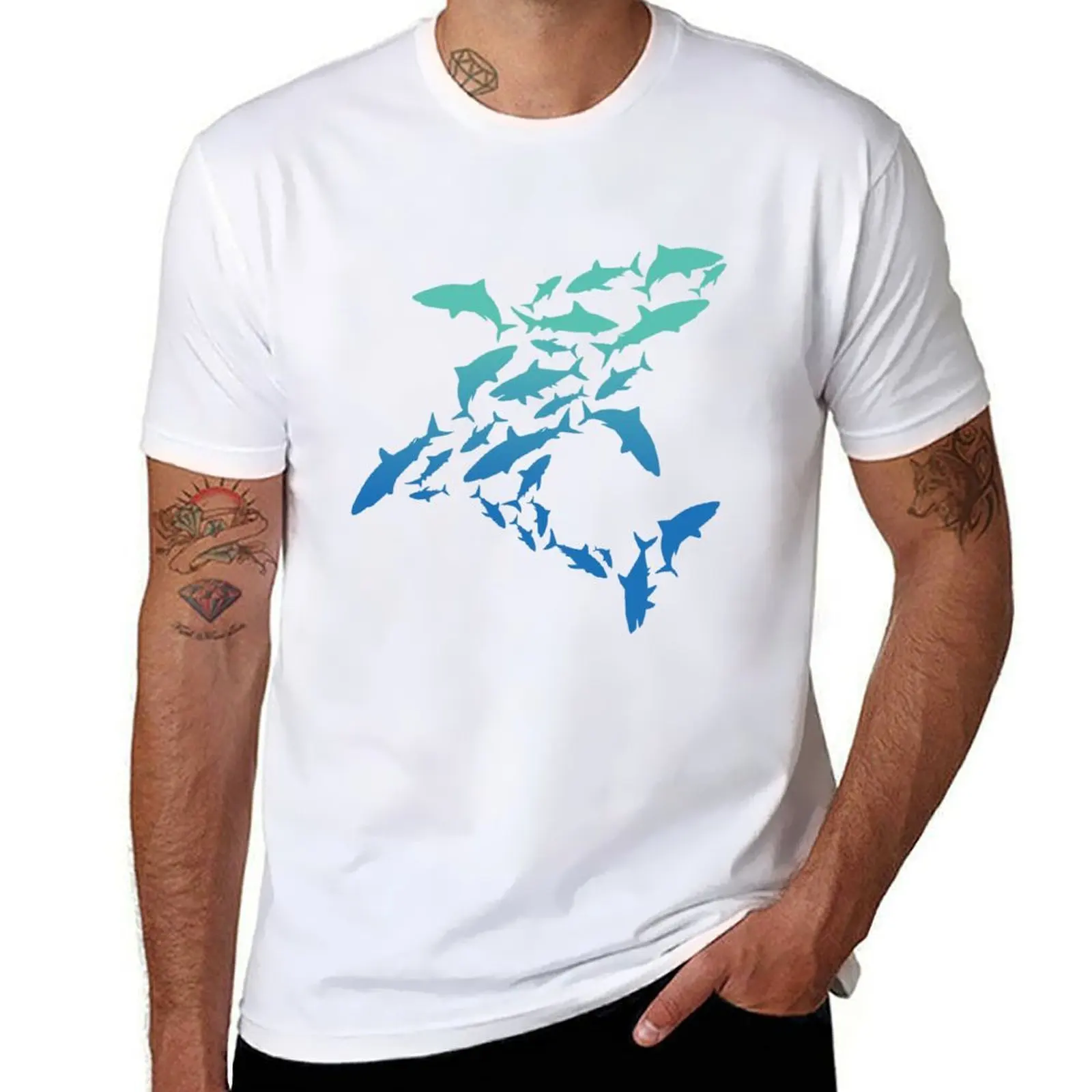 

Shark Types Sharks Gift Marine Biology Ocean Shark T-Shirt t shirts designer graphic t shirts for man T-Shirt
