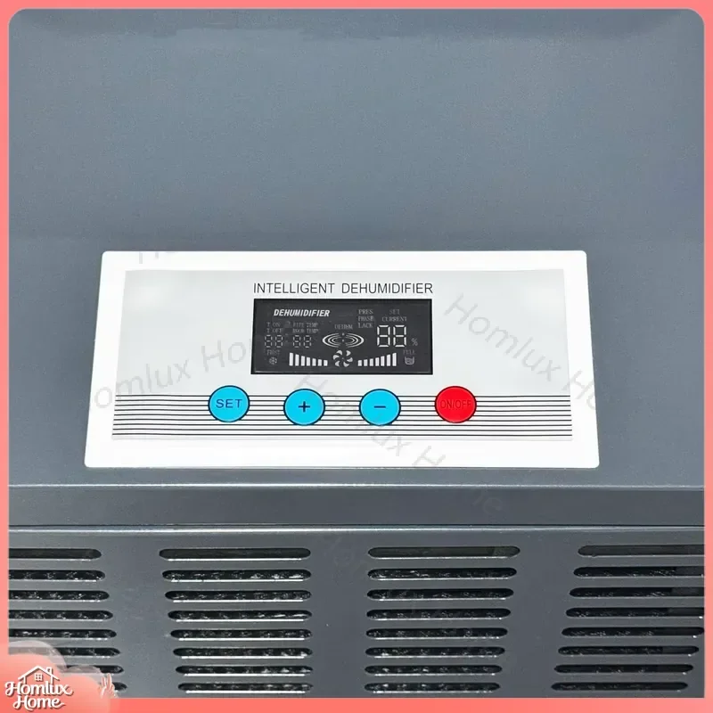 60L D Energy Saving Dehumidifier for Factory Warehouse Commercial Use Low Noise Heavy Duty Food Storage Basement Garage