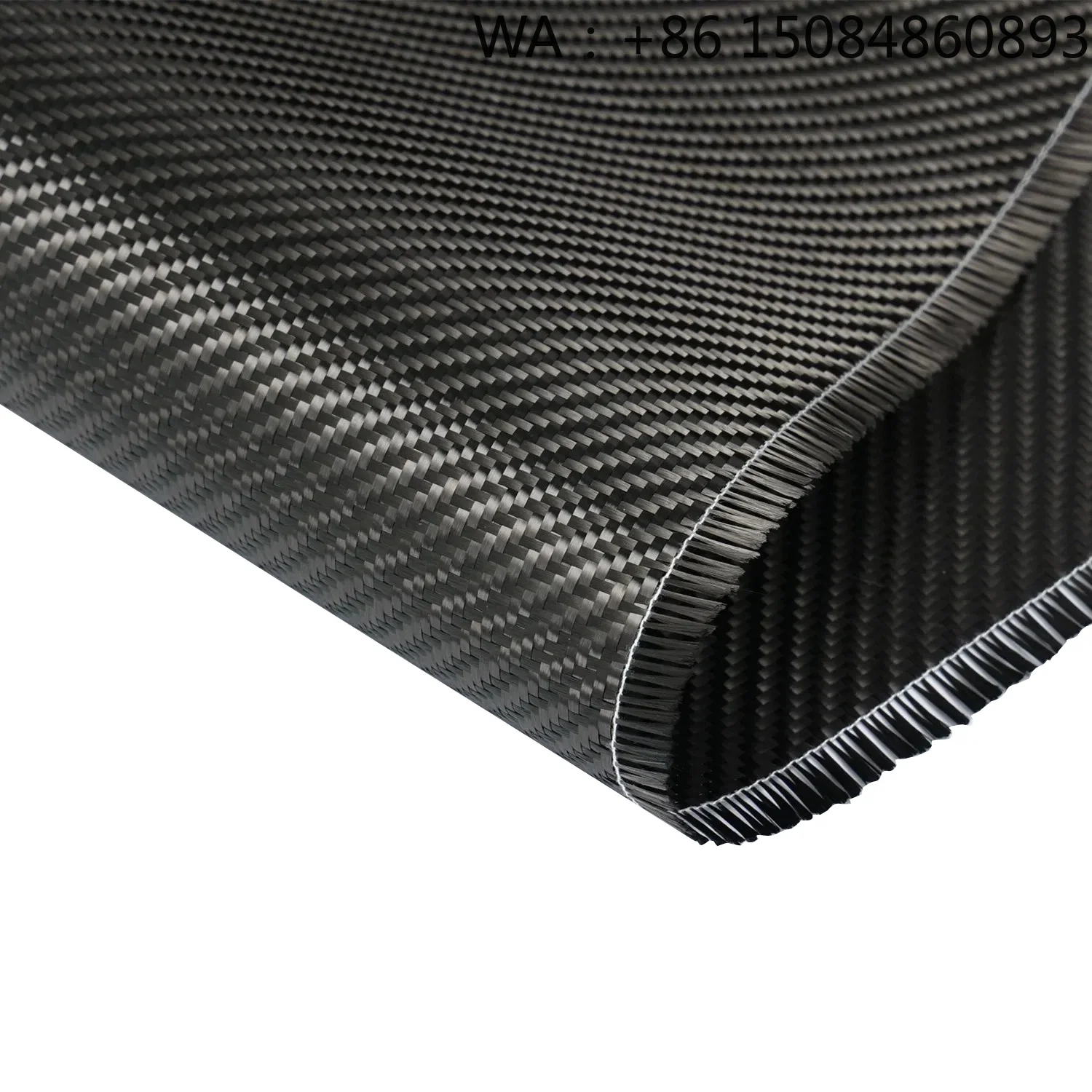 

3K 200GSM Plain Twill Carbon Fiber Fabric, lightweight high toughness cloth for badminton racket and sports equipment production