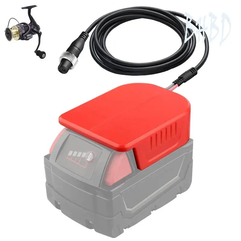 

BHBD-Battery Adapter For 18V M18 Battery For Daiwa BM2300/For Shimano 14.4V Beastmaster 9000 Electric Fishing Reel