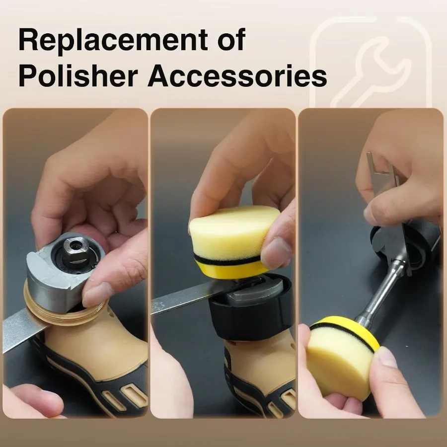 Cordless Mini Polisher 1/1.5/2 Inch with Dual Action and Random Orbital Function 11 Variable Speed Settings Ranging from 2500 t