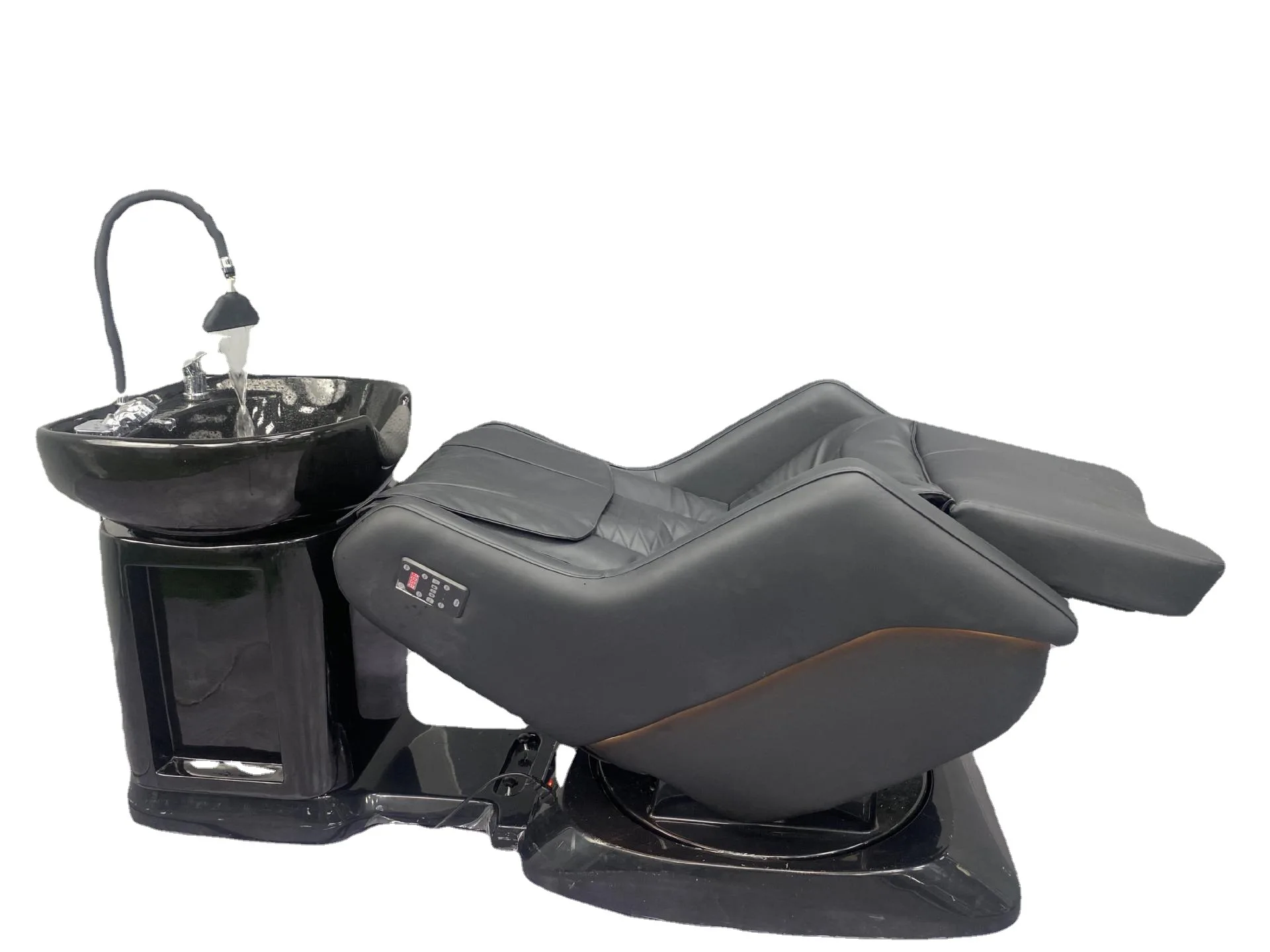 

Intelligent electric massage flush bedside therapy hair scalp care chair multi-function rotary integrated massage shampoo bed