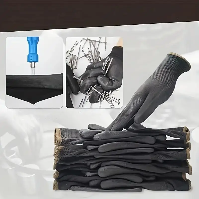 10-50 pairs of protective work gloves wear-resistant non-slip anti-static gardening and woodworking machinery safety work gloves