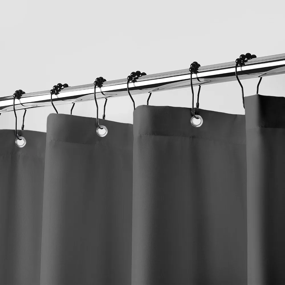 

Waterproof Fabric Shower Curtain Liner, Soft Cloth Shower Liner with 3 Magnets, Machine Washable & Hotel Quality Bathro