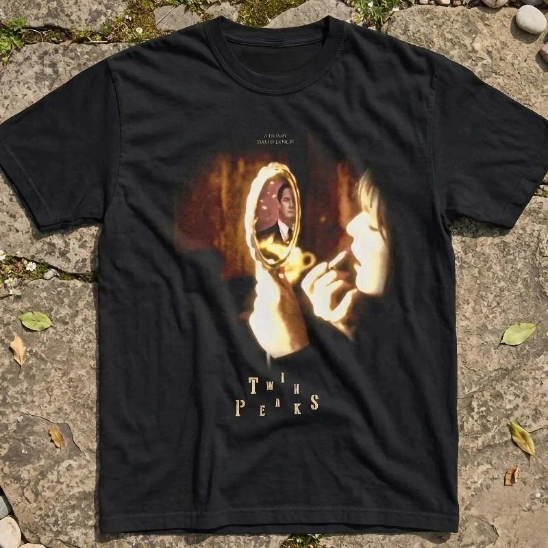 Twin Peaks Fire Walk With Me Vintage 90s Bootleg Shirt Summer unisex Loose and Breathable cotton T-shirt Top