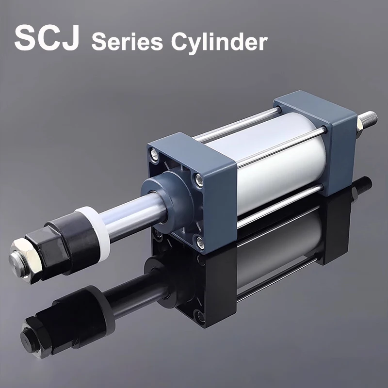 

SCJ 32/40/50/63/80/125 мм диаметр воздушного пневматического цилиндра инструменты большой упорный поршень 25/50/75/100/200/500 мм ход цилиндра серии SCJ