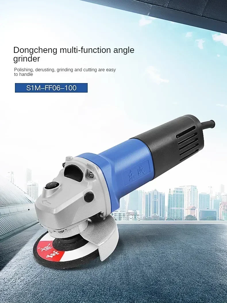 220V Dongcheng Official Store: Metal Cutting, Rust Removal and Polishing with Angle Grinder 06-100