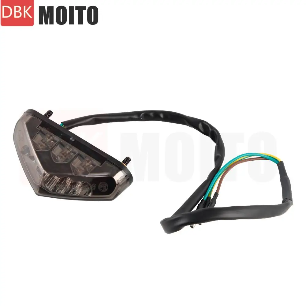 

Светодиодный задний фонарь для мотоцикла, номерной фонарь, 12 В, задний стоп-сигнал, номерной знак, задний фонарь для Duke 690 SMRC 2008-2024, дым