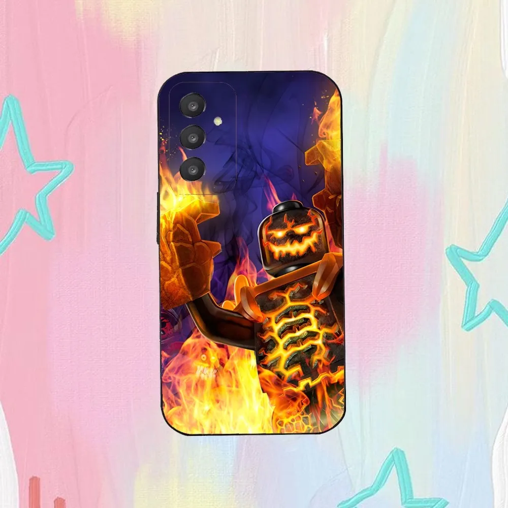 L-Lego N-Ninjago Phone Case For Samsung Galaxy A52 A12 A51 S21 Edge S22ULTRA S23 S20LITE Plus Ultra Black Cover