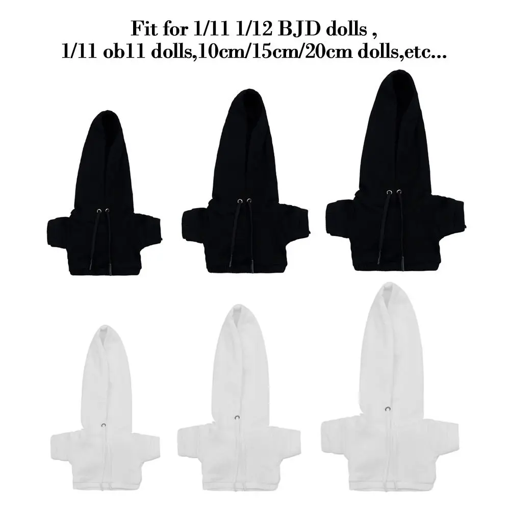 Poppen Hoodies Sweatshirt Outfits Kleding Voor 10Cm/15Cm/20Cm/20Cm Katoen Poppen Voor 1/12 Bjd Poppen Voor 1/11 1/12 Ob11 Poppen Accessoires