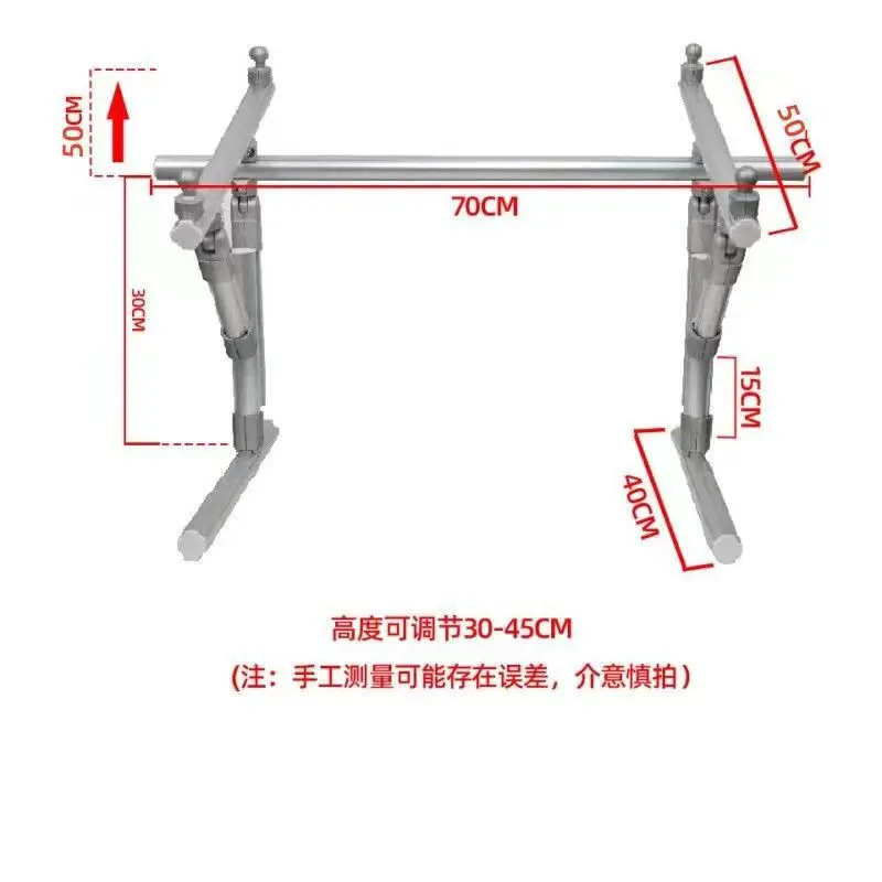 حامل غرز متقاطع معزز، إطار أرضي قابل للتعديل من سبائك الألومنيوم لأعمال التطريز