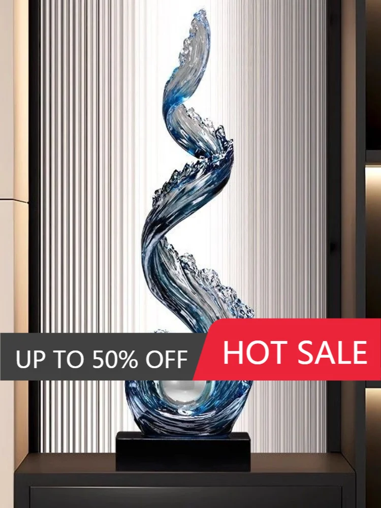 Creative Resin Figurines Luxury Living Room Ornament Desktop Figurines Art Display Luxurious Sculpture Entrance Hall Sculpture
