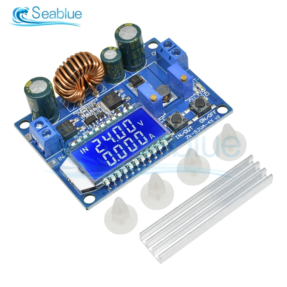 35W DC 5.5-30V to 0.5-30V Digital LCD Display Automatic Step up down Buck Boost Converter Power Supply Module Adjustable Board