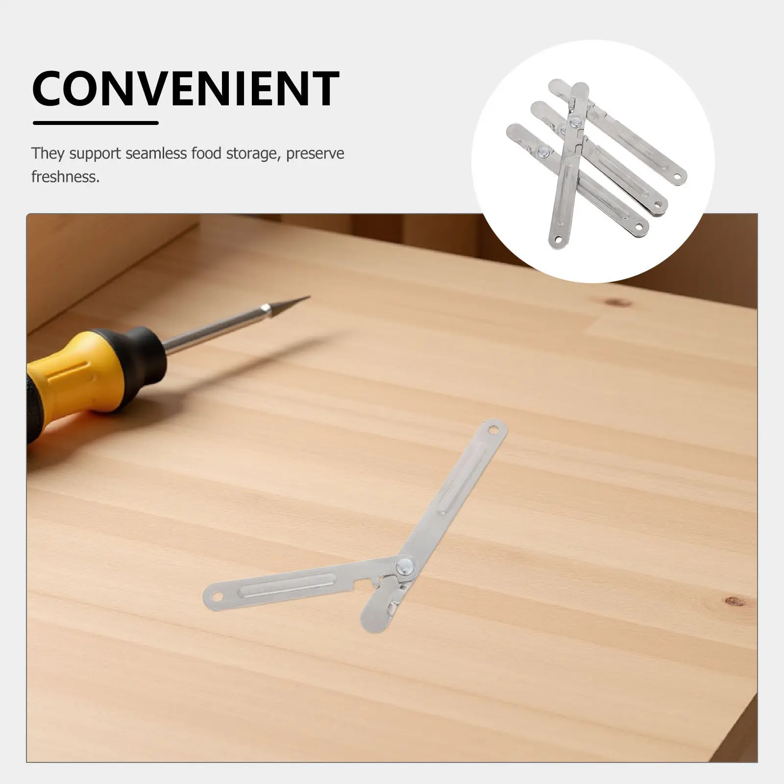 Floor drying rack fixing hardware for households to keep drying rack stable Stainless Steel 4pcs