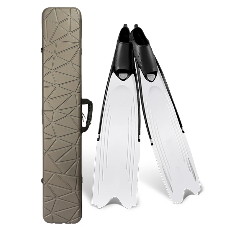 Freediving Fins Long Blade Diving Fins with Fins Box case