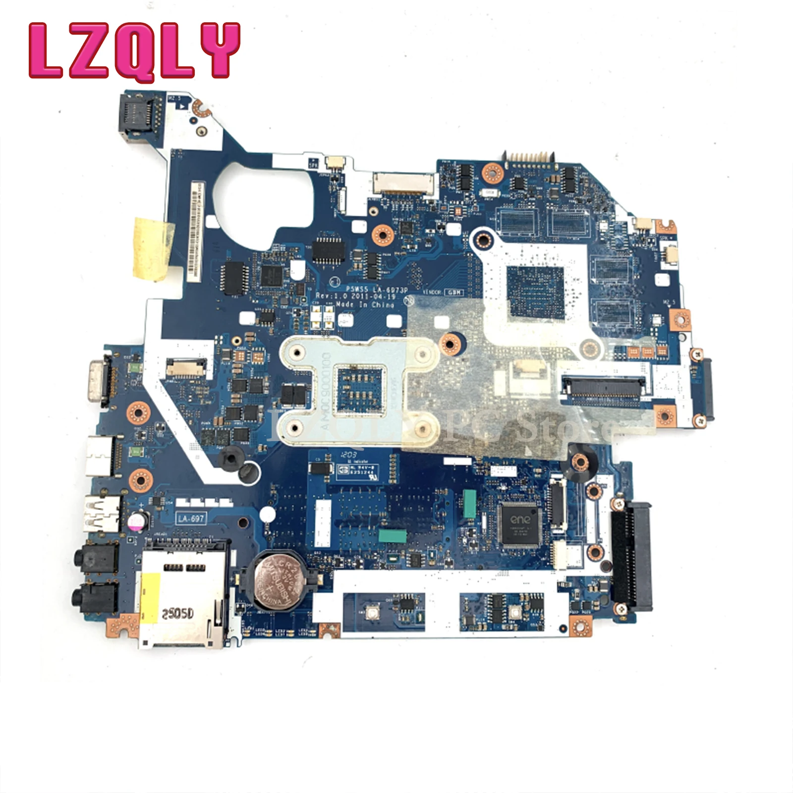 Imagem -02 - Lzqly-placa-mãe do Portátil Placa Principal Soquete Fs1 Ddr3 Nv55 Nv55s P5ws5 La6973p Mbwy102001 Mb.wy102.001 Teste Completo