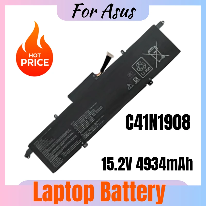 

C41N1908 15.2V 4934mAh Laptop Battery for Asus Rog ZEPHYRUS GA401IU GA401QC GA401QE GA401IV GA401II GA401IHR High Quality