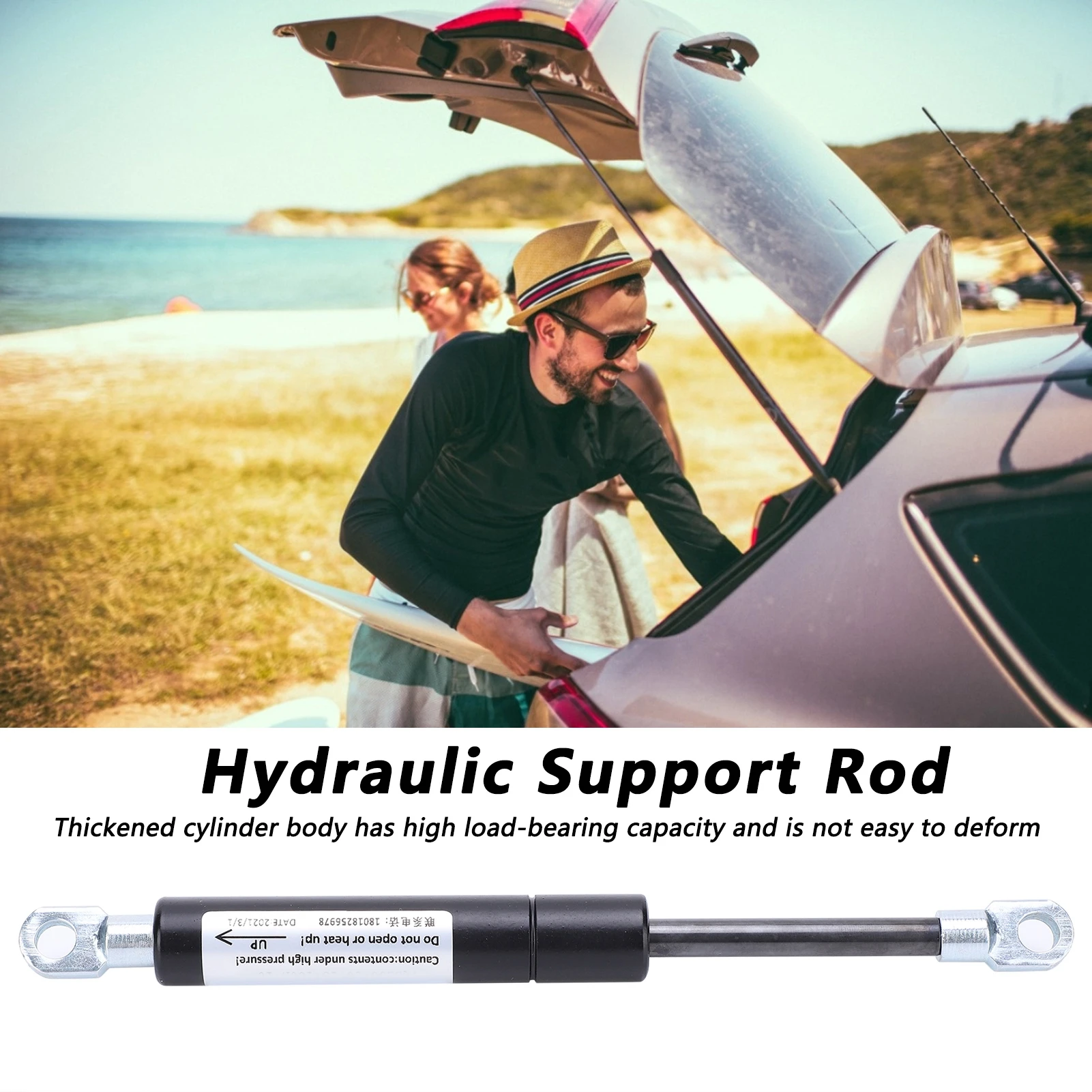 

Gas Spring Shock Hydraulic Lever Hydraulic Support Rod Gas Spring Shock Front Hood Strut Damper Lever 200 x 60 x 18mm