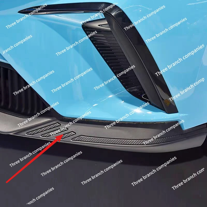 Front Bumper Strip Lip For MG 4 MG4 EV MuLan 2022-2023 Spoiler Diffuser Splitter Scratch Protector Winglets Side Skirt