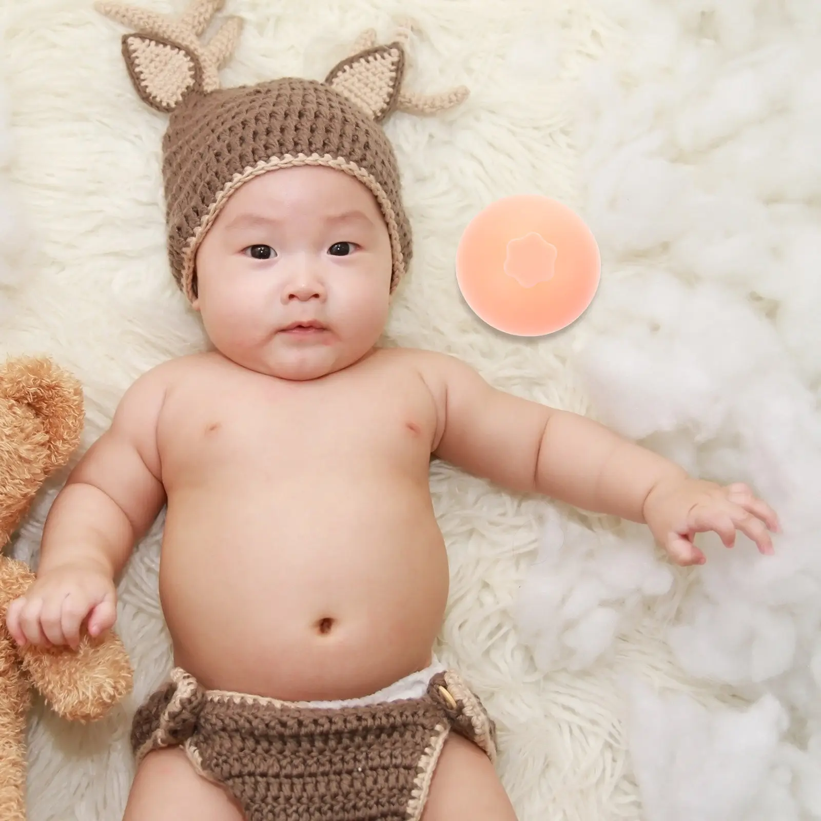 Silicone Baby Beat Device Sputum Cups Breath Trainer Mucus Removal Phlegm Suction Back Massager Percussion Cup Body