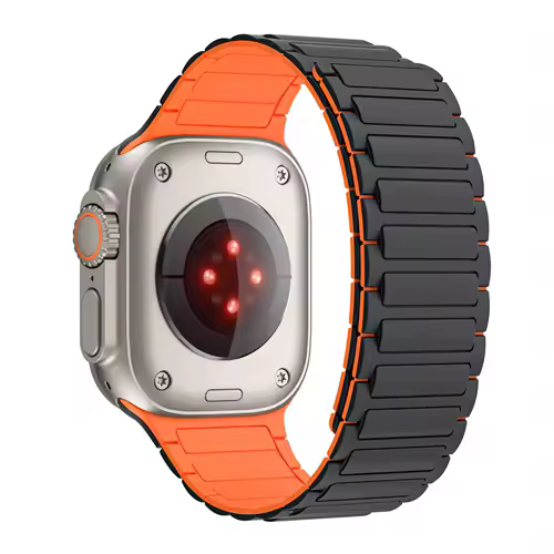 Magnetic Silicone Band for Apple Watch Ultra 3 2 49mm 46mm 42mm 45mm 44mm 40 41mm Strap IWatch Series 11 10 9 8 7 6 SE Bracelet - Image 3