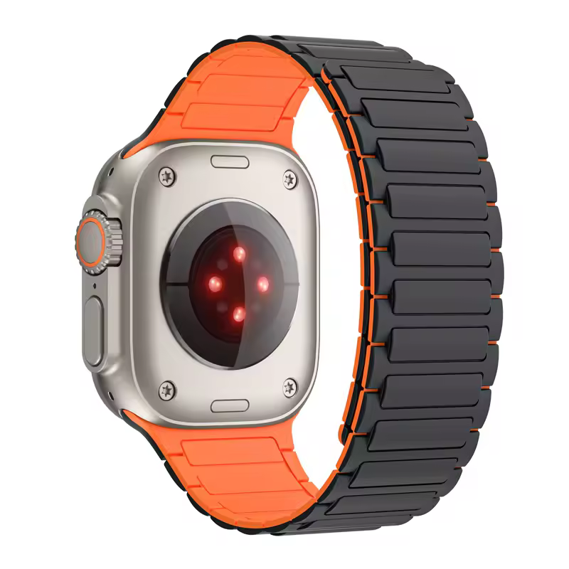 Magnetic Silicone Band for Apple Watch Ultra 3 2 49mm 46mm 42mm 45mm 44mm 40 41mm Strap IWatch Series 11 10 9 8 7 6 SE Bracelet - Image 3