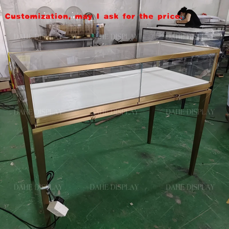 

на заказ. Красивая витрина из закаленного стекла для ювелирного магазина, украшение шкафа, витрина с замком