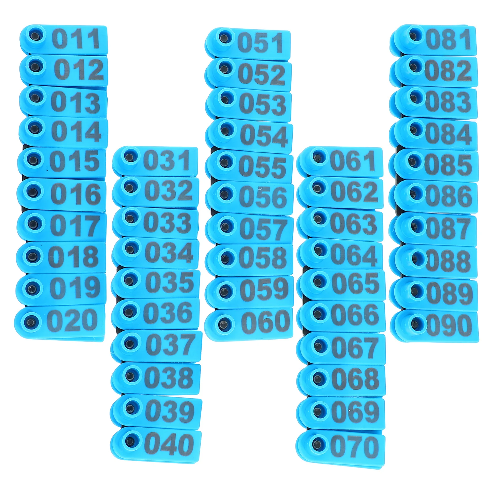 

100Pcs Animal Identification Ear Tags Numbered Durable Sheep Ear Markers Livestock Tags for Cattle Goats Pigs Farm Animals Tools