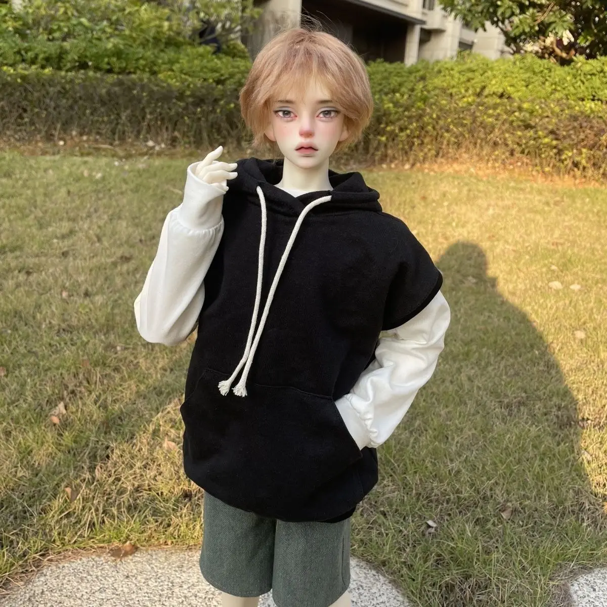 

Кукольная одежда для куклы 45/60/62/65/68/70/73/75 см Bjd, спортивная толстовка без рукавов, футболка, красивые игрушки 1/4 1/3, аксессуары для кукол