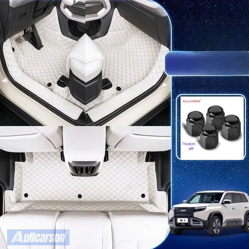 

For BYD Leopard Titanium 3 2025 Car Floor Mats Single Double Layer Wire Custom Foot Pads Salon Carpet Cover Interior Accessories