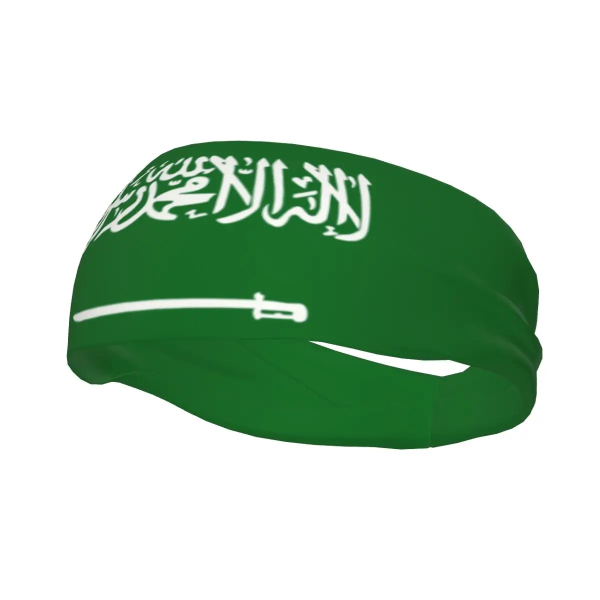 Niestandardowe królestwo Arabii Saudyjskiej opaska męska kobieta odprowadzanie wilgoci arabska emblemat kaligrafia opaska na siłownię do jogi