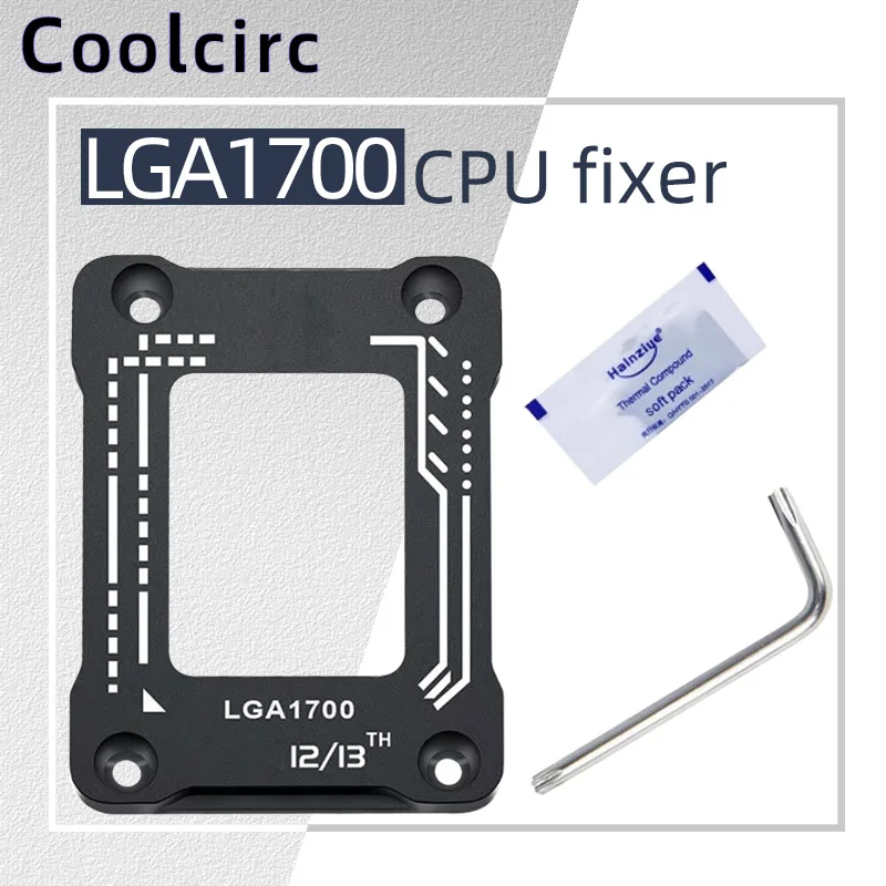 

Buckle for LGA 1700 LGA1800 CPU Bending Corrector Fixed Buckle Anti-off Frame Bracket Aluminum-Alloy CPU Cooler Full Fit Fixer