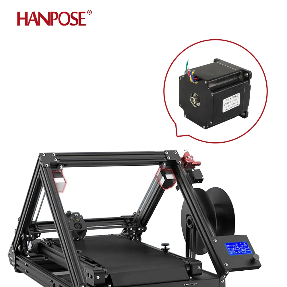 HANPOSE NEMA23 stepper motor 23HS5628+ TB6600 driver controller 126N.CM  For 3D Printer Monitor Equipment motor drive