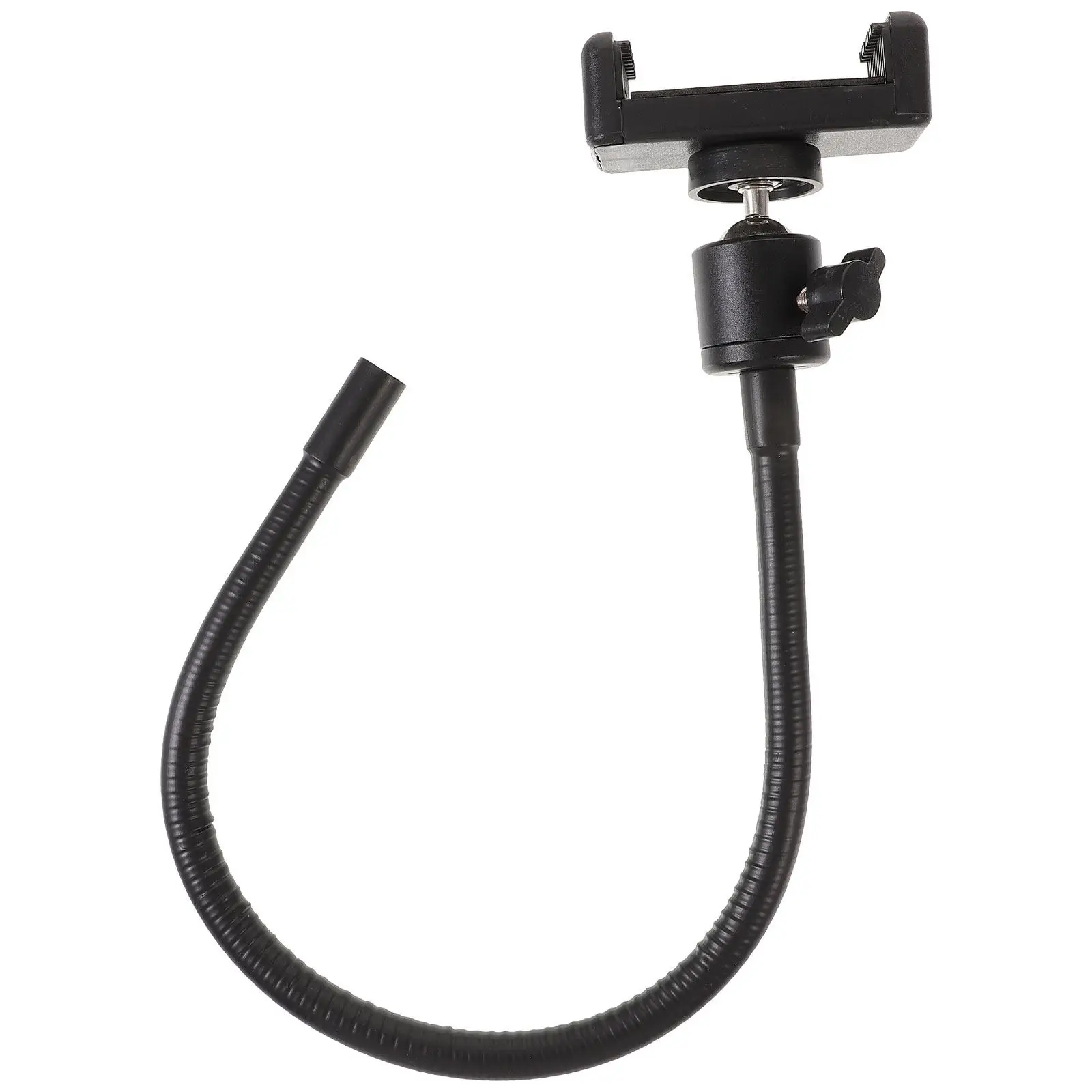 1Set Phone Holder Tripod Mount Adapter Flexible Hose Adjustable Angle Stable Mobile Holder for Smartphone Camera Shooting