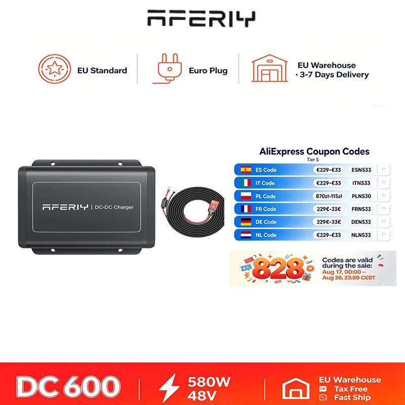 Aferiy Dc600 Auto-Energiespeicher Powerbank Multifunktionale Mobile Stromversorgung für den Täglichen Bedarf