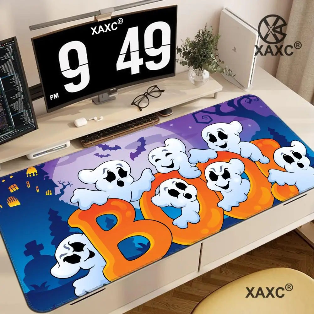 

Cute Ghost Mouse Pad large keyboard mouse desk pad non-slip rubber gaming mouse pad laptop mouse carpet