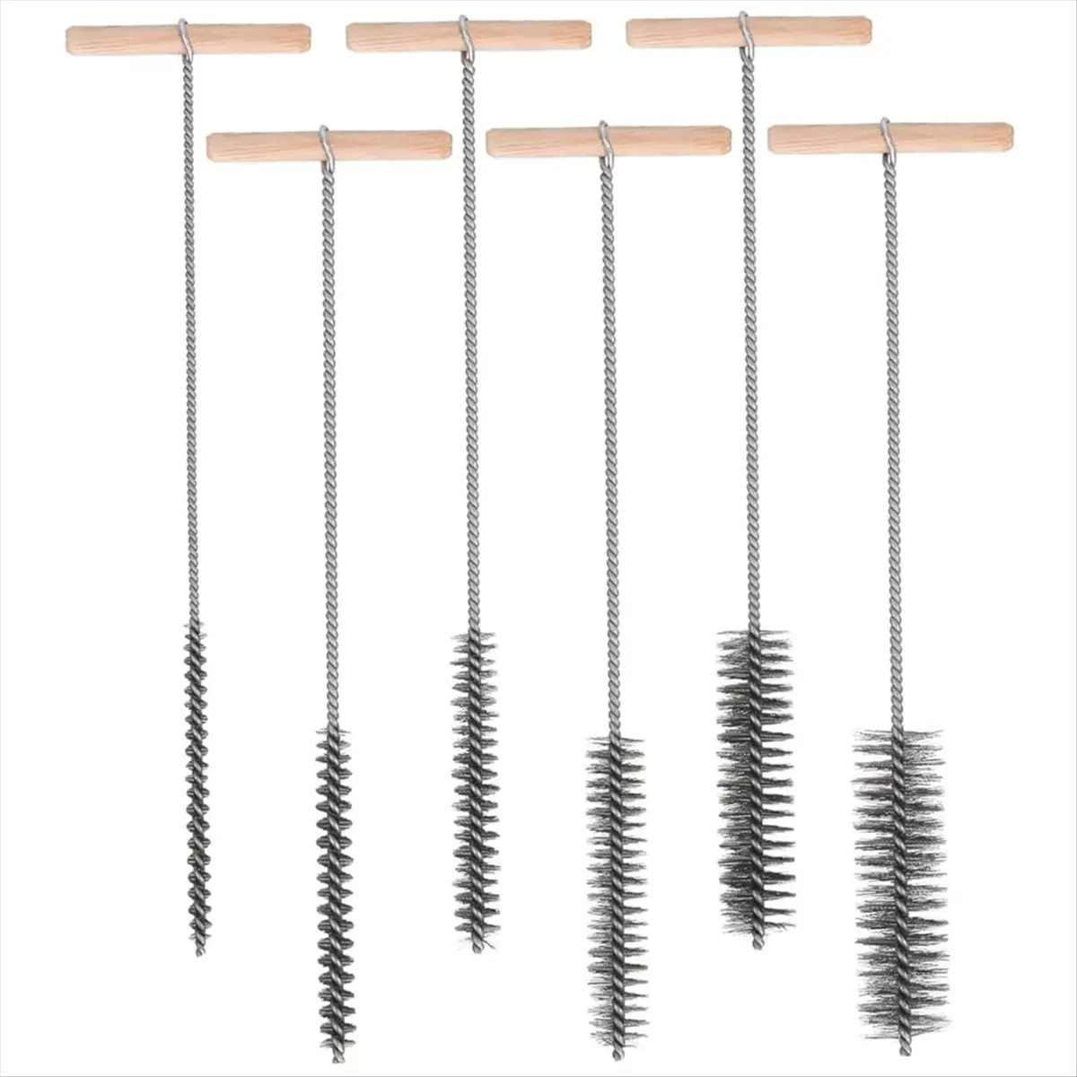 [NEW LIST] Drill Hole Brush Set 8/12/16/20/25/30mm Cleaning Brush Stainless Steel Hole Brushes Cleaning Brush for Hammer Drills