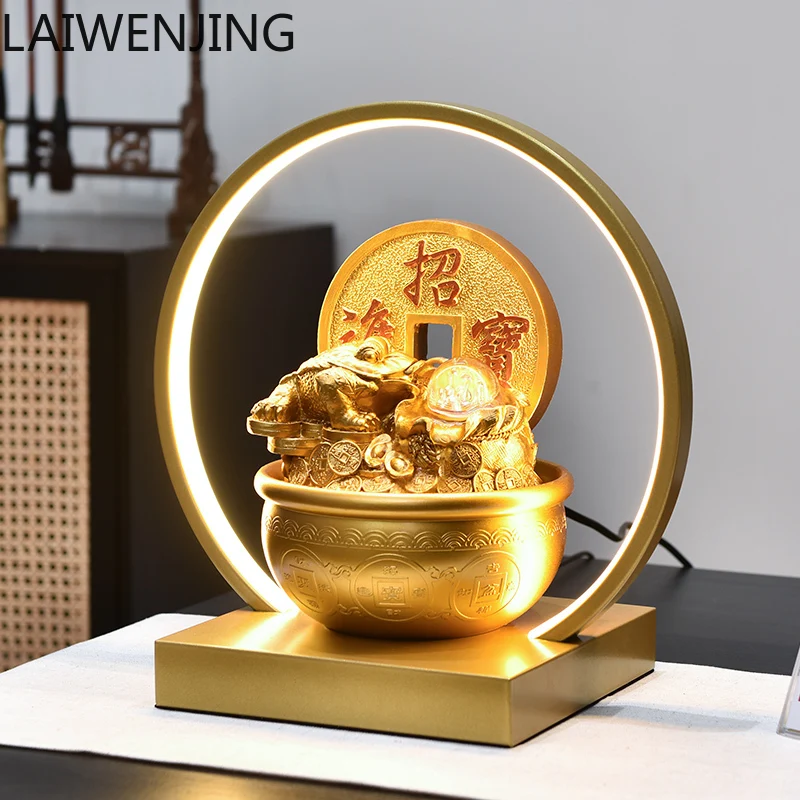 

MJY Wealth-Attracting Flowing Water Ornament Prosperity Bowl Feng Shui Wheel Circulating Ball