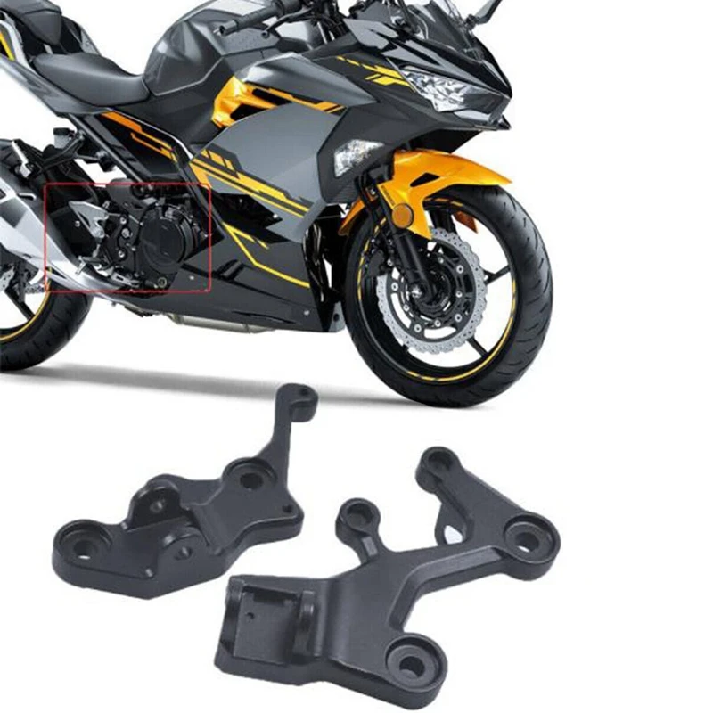 

Motorcycle Front Footrests Foot Pegs Pedal Bracket For Kawasaki NINJA400 Z400 2018-2022
