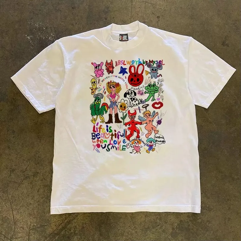 

Футболка Cheng Story, 260 г, из чистого хлопка, американского производства, оверсайз, свободного кроя, без рукавов, мужская, для пар, повседневная одежда