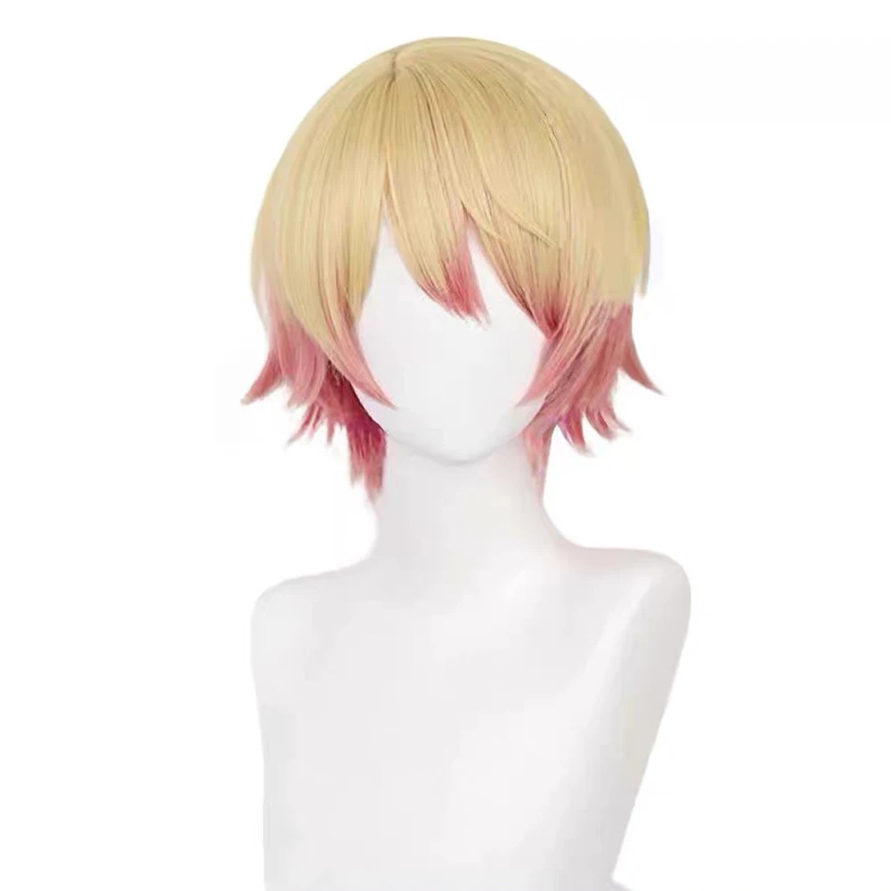HAIRJOY Synthetic Hair TENMA TSUKASA Cosplay Wig in World Colorful Stage Plan Role Costume Wig Rose Net
