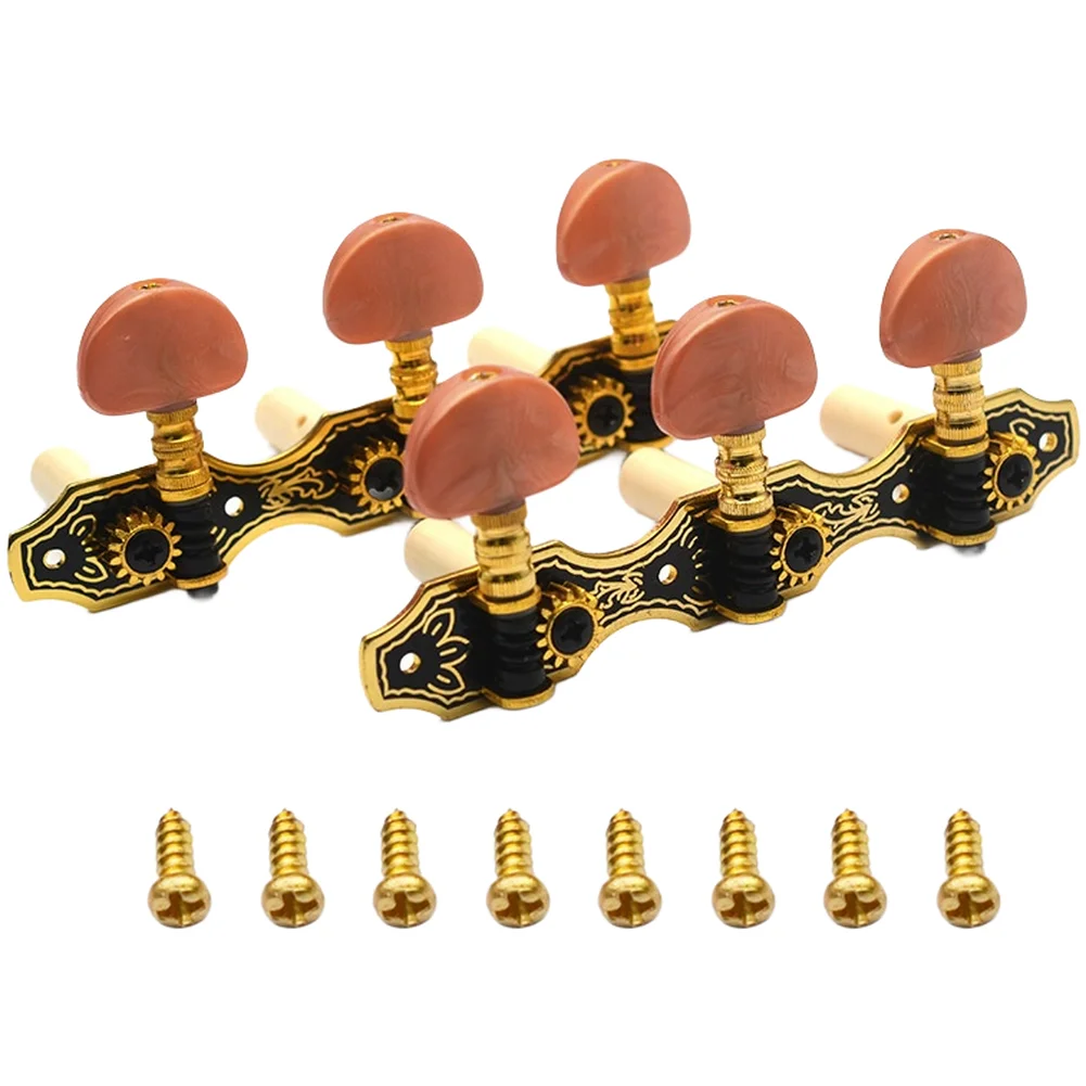 3+3 Classical Tuning Machine Set 113mm Total Length with For SEMI-Circular Handle for Classical Acoustic Guitars
