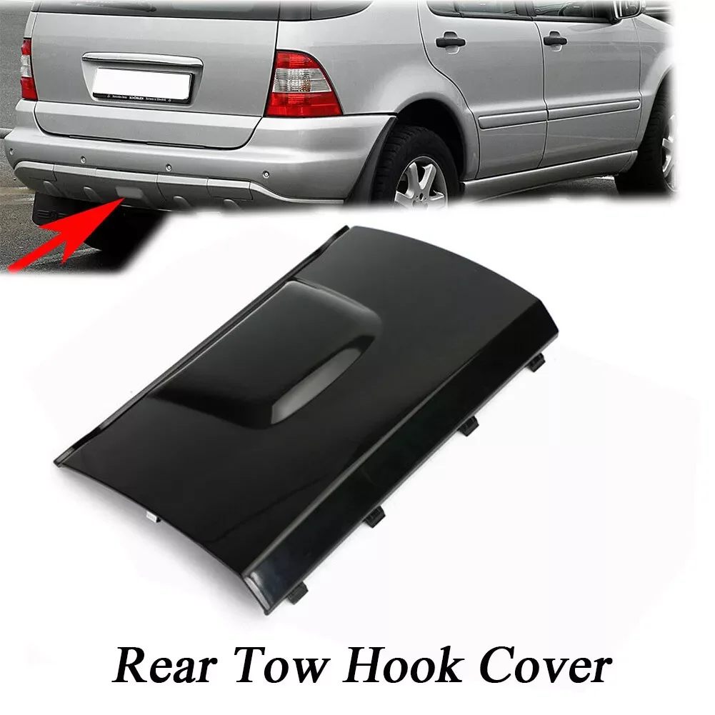 for 1998-2005 Mercedes Benz M Class ML W163 ML320 Black Rear Bumper Tow Cover Cap A1638801105 1638801105