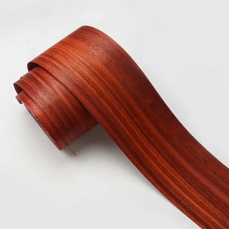 Natural African Padauk Wood Veneer Sheets DIY Cabinet Door Wall and Speaker Facade Furniture Renovation