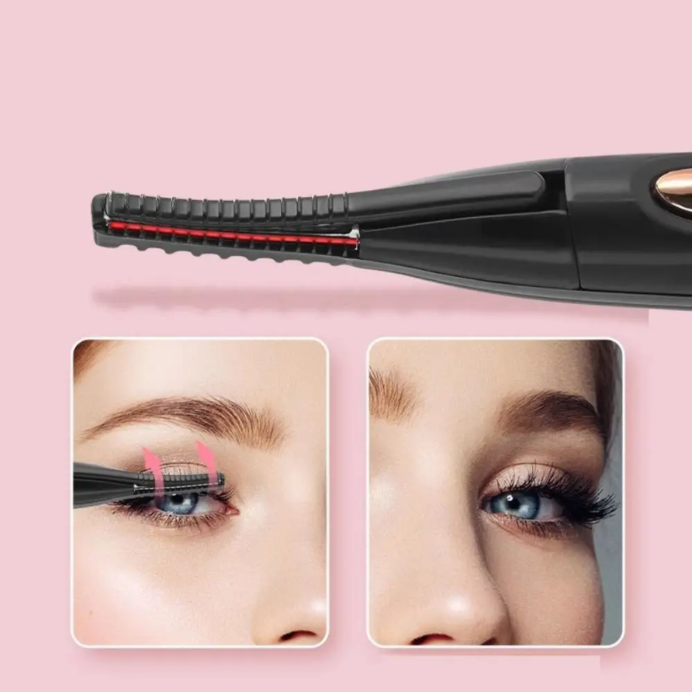 Wide Angle Electric Eyelash Curler Bezel-free Lasting Curling Heated Eyelash Curling Device Fast Heating Comfortable Grip