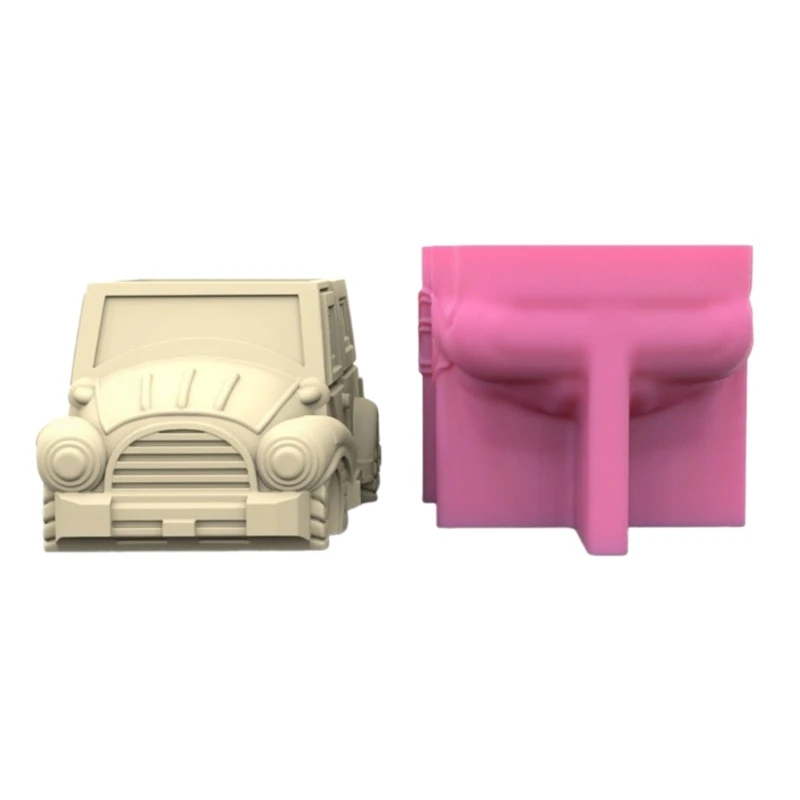 

Unique Silicone Flowerpot Molds Car Shaped Vase Molds Holder Moulds for DIY Succulent Planters and Holder