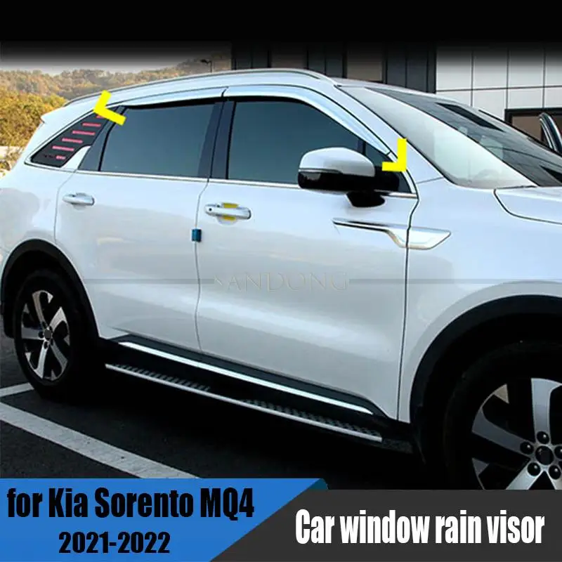 for Kia Sorento MQ4 2021 2022 car window rainshield decoration ABS exterior modification