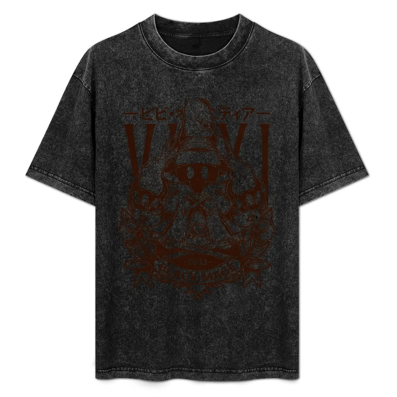 

Little Black Mage T-Shirt Fashion Print Casual Short Sleeve